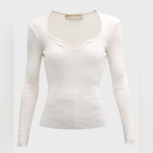 Paola Bernardi White Rute top amazing fit Medium Excellent